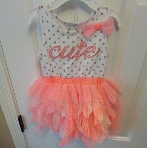 * Brand New*  Very Cute Polka Dot Tulle Dress